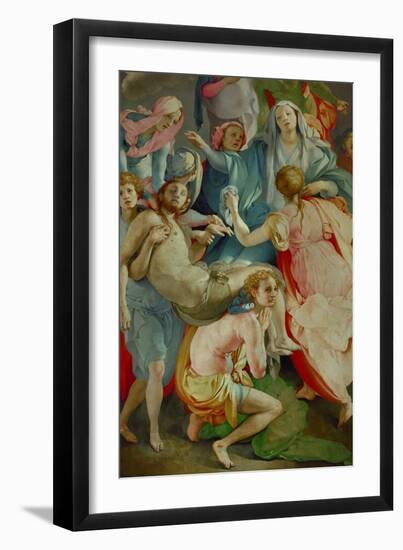 Descent from the Cross, Capponi Chapel-Jacopo da Carucci Pontormo-Framed Giclee Print