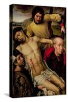 Descent from the Cross, Left Hand Panel from the Deposition Diptych, c.1492-94-Hans Memling-Stretched Canvas