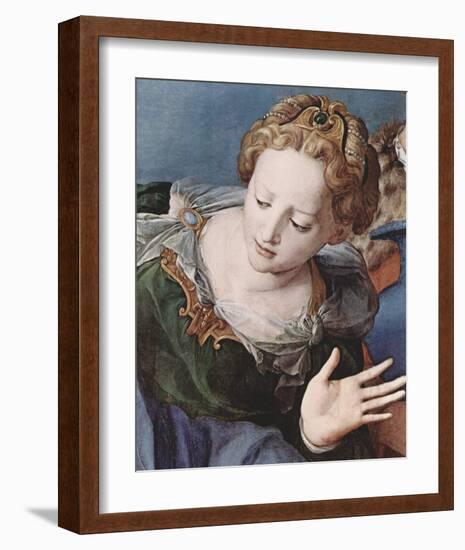 Descent from the Cross-Agnolo Bronzino-Framed Premium Giclee Print