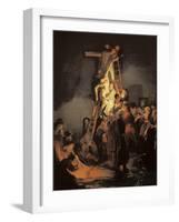 Descent from the Cross-Rembrandt van Rijn-Framed Art Print