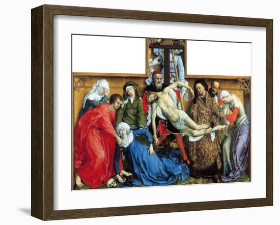 Descent from the Cross-Rogier van der Weyden-Framed Giclee Print