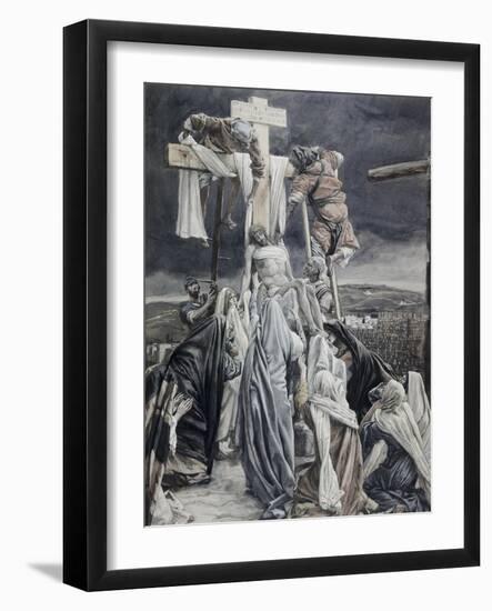 Descent from the Cross-James Tissot-Framed Giclee Print