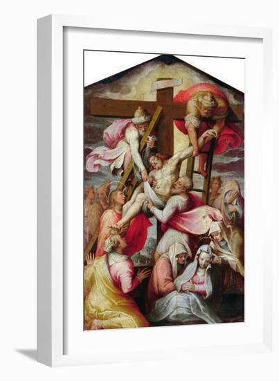 Descent from the Cross-Taddeo Zuccaro-Framed Giclee Print