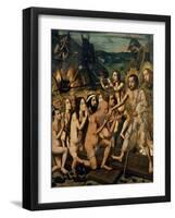 Descent of Christ into Limbo, Ca 1475-Bartolomé Bermejo-Framed Giclee Print