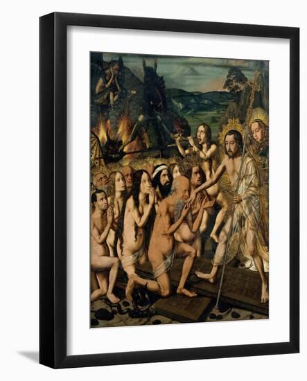 Descent of Christ into Limbo, Ca 1475-Bartolomé Bermejo-Framed Giclee Print