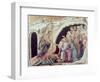 Descent to Hell (Panel from the Maesta)-Duccio di Buoninsegna-Framed Giclee Print