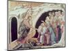 Descent to Hell (Panel from the Maesta)-Duccio di Buoninsegna-Mounted Premium Giclee Print