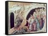 Descent to Hell (Panel from the Maesta)-Duccio di Buoninsegna-Framed Stretched Canvas