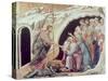 Descent to Hell (Panel from the Maesta)-Duccio di Buoninsegna-Stretched Canvas