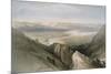 Descent to the Valley of Jordan-David Roberts-Mounted Giclee Print