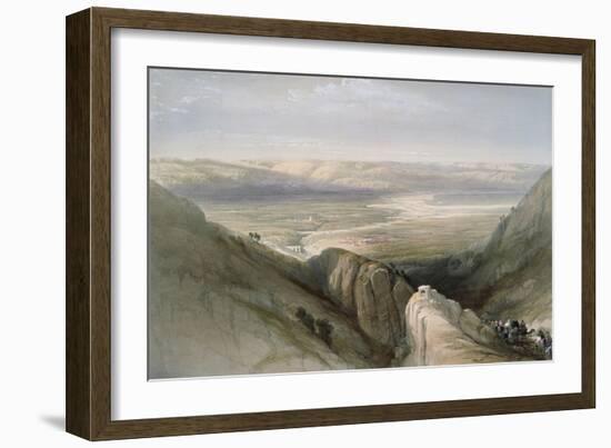 Descent to the Valley of Jordan-David Roberts-Framed Giclee Print