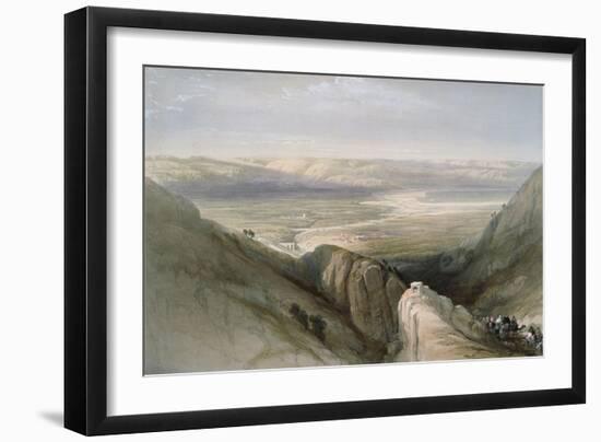 Descent to the Valley of Jordan-David Roberts-Framed Giclee Print