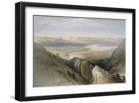 Descent to the Valley of Jordan-David Roberts-Framed Giclee Print