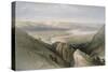 Descent to the Valley of Jordan-David Roberts-Stretched Canvas