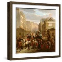 Descente De La Courtille', Belleville-Celestin Francois Nanteuil-Framed Giclee Print