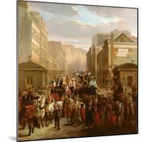 Descente De La Courtille', Belleville-Celestin Francois Nanteuil-Mounted Giclee Print