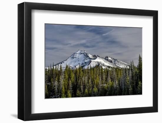 Deschutes National Forest, Oregon, USA. Broken Top in fresh snow.-Mark Williford-Framed Photographic Print