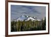 Deschutes National Forest, Oregon, USA. Broken Top in fresh snow.-Mark Williford-Framed Photographic Print