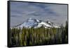 Deschutes National Forest, Oregon, USA. Broken Top in fresh snow.-Mark Williford-Framed Stretched Canvas