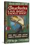 Deschutes, Oregon - Tackle Shop-Lantern Press-Stretched Canvas