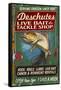 Deschutes, Oregon - Tackle Shop-Lantern Press-Framed Stretched Canvas