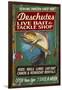 Deschutes, Oregon - Tackle Shop-Lantern Press-Framed Art Print