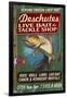 Deschutes, Oregon - Tackle Shop-Lantern Press-Framed Art Print