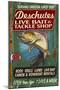 Deschutes, Oregon - Tackle Shop-Lantern Press-Mounted Art Print