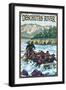 Deschutes River Rafting, Bend, Oregon-Lantern Press-Framed Art Print