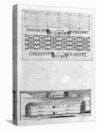Description of the Ark, 1675-Athanasius Kircher-Stretched Canvas