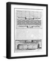 Description of the Ark, 1675-Athanasius Kircher-Framed Giclee Print