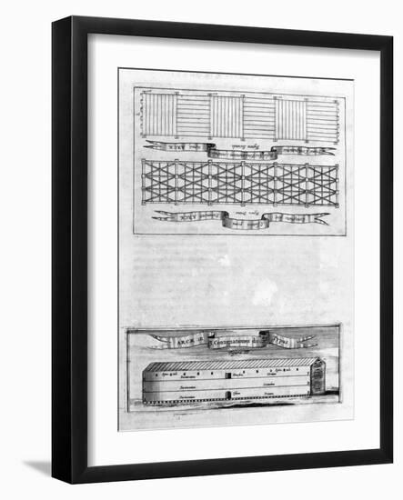 Description of the Ark, 1675-Athanasius Kircher-Framed Giclee Print