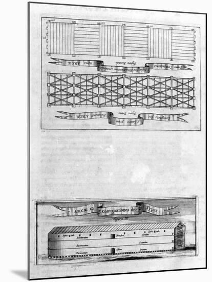 Description of the Ark, 1675-Athanasius Kircher-Mounted Giclee Print