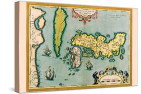 Description of the Japanese Islands-Abraham Ortelius-Stretched Canvas