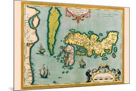 Description of the Japanese Islands-Abraham Ortelius-Mounted Premium Giclee Print