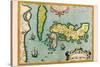 Description of the Japanese Islands-Abraham Ortelius-Stretched Canvas