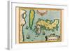 Description of the Japanese Islands-Abraham Ortelius-Framed Art Print