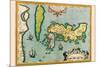 Description of the Japanese Islands-Abraham Ortelius-Mounted Art Print