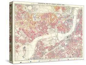 Descriptive Map of London Poverty, 1889-null-Stretched Canvas