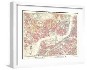 Descriptive Map of London Poverty, 1889-null-Framed Premium Giclee Print