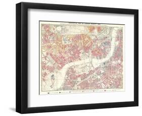 Descriptive Map of London Poverty, 1889-null-Framed Giclee Print