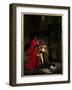Desdemone Cursed by Her Father (Brabantio). Illustration of William Shakespeare's Play “Othello or-Ferdinand Victor Eugene Delacroix-Framed Giclee Print