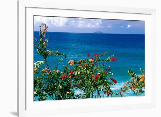 Desecheo Island View, Rincon, Puerto Rico-George Oze-Framed Photographic Print