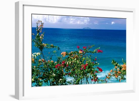 Desecheo Island View, Rincon, Puerto Rico-George Oze-Framed Photographic Print