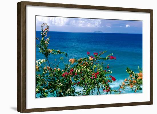 Desecheo Island View, Rincon, Puerto Rico-George Oze-Framed Photographic Print