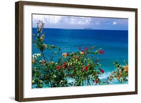 Desecheo Island View, Rincon, Puerto Rico-George Oze-Framed Photographic Print