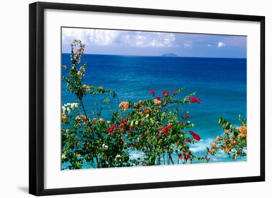 Desecheo Island View, Rincon, Puerto Rico-George Oze-Framed Photographic Print