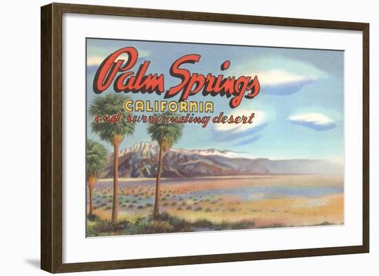 Desert at Palm Springs-null-Framed Art Print