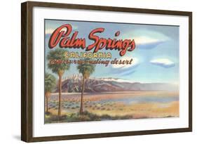 Desert at Palm Springs-null-Framed Art Print