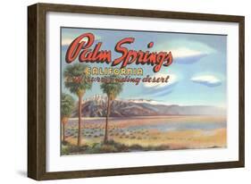 Desert at Palm Springs-null-Framed Art Print